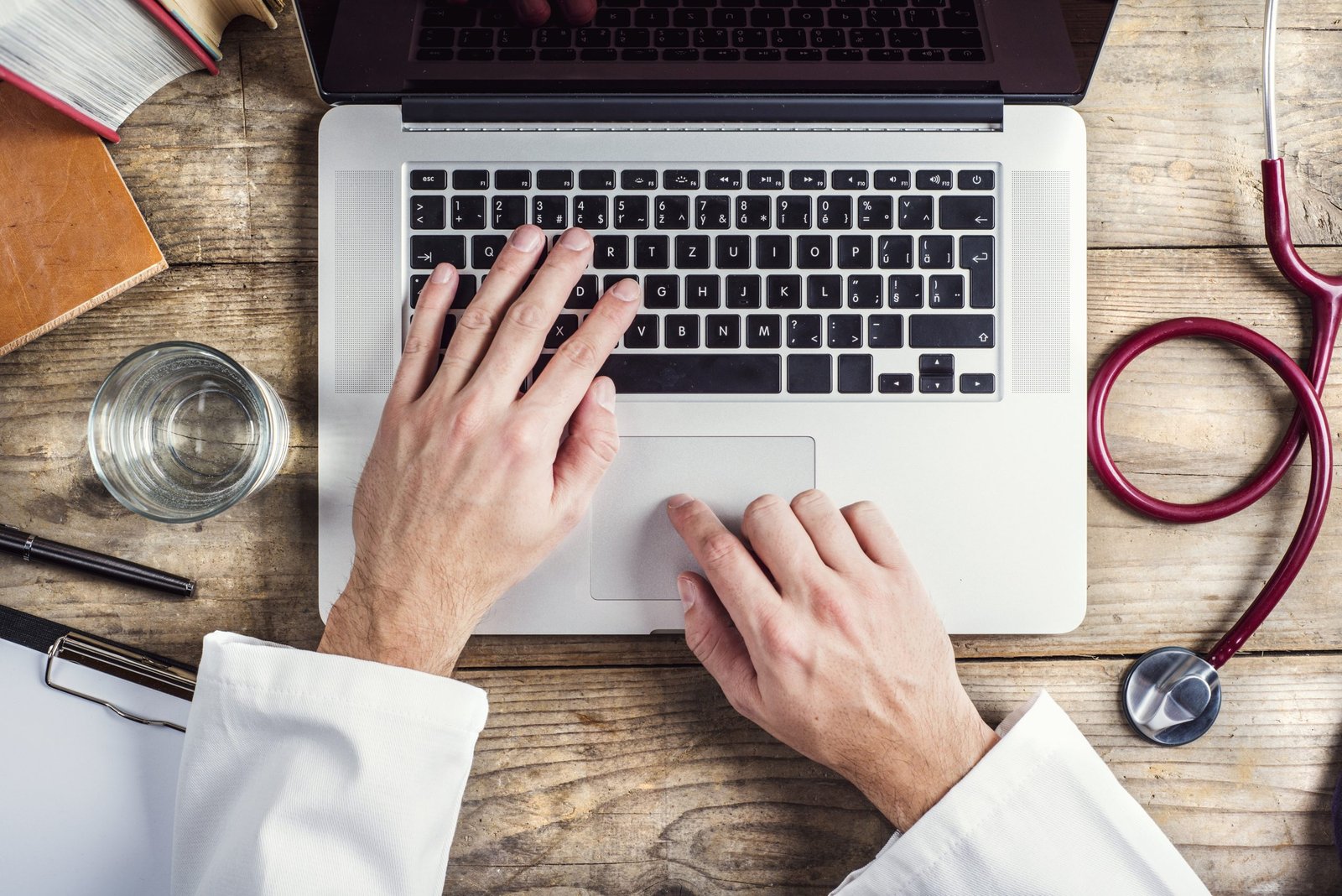 Desk of doctor
